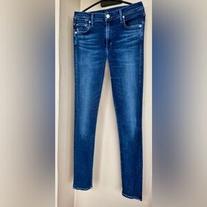 Citizens of Humanity Rocket High Rise Skinny Cotton Blend Blue Jeans 28/US 6*